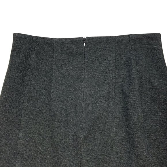 M.M. Lafleur The Crosby Skirt Textured Ponte 6 Charcoal Mini High Rise - Picture 7 of 11